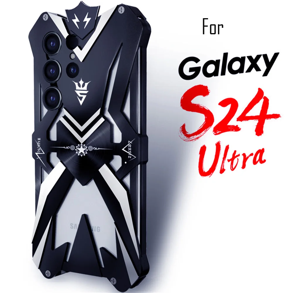 Schokbestendig Aluminium Metal Armor Case Voor Samsung Galaxy S25 FE S22 S23 S24 Ultra S20 S23 S24 Plus Note 20 Ultra Case Cover Funda