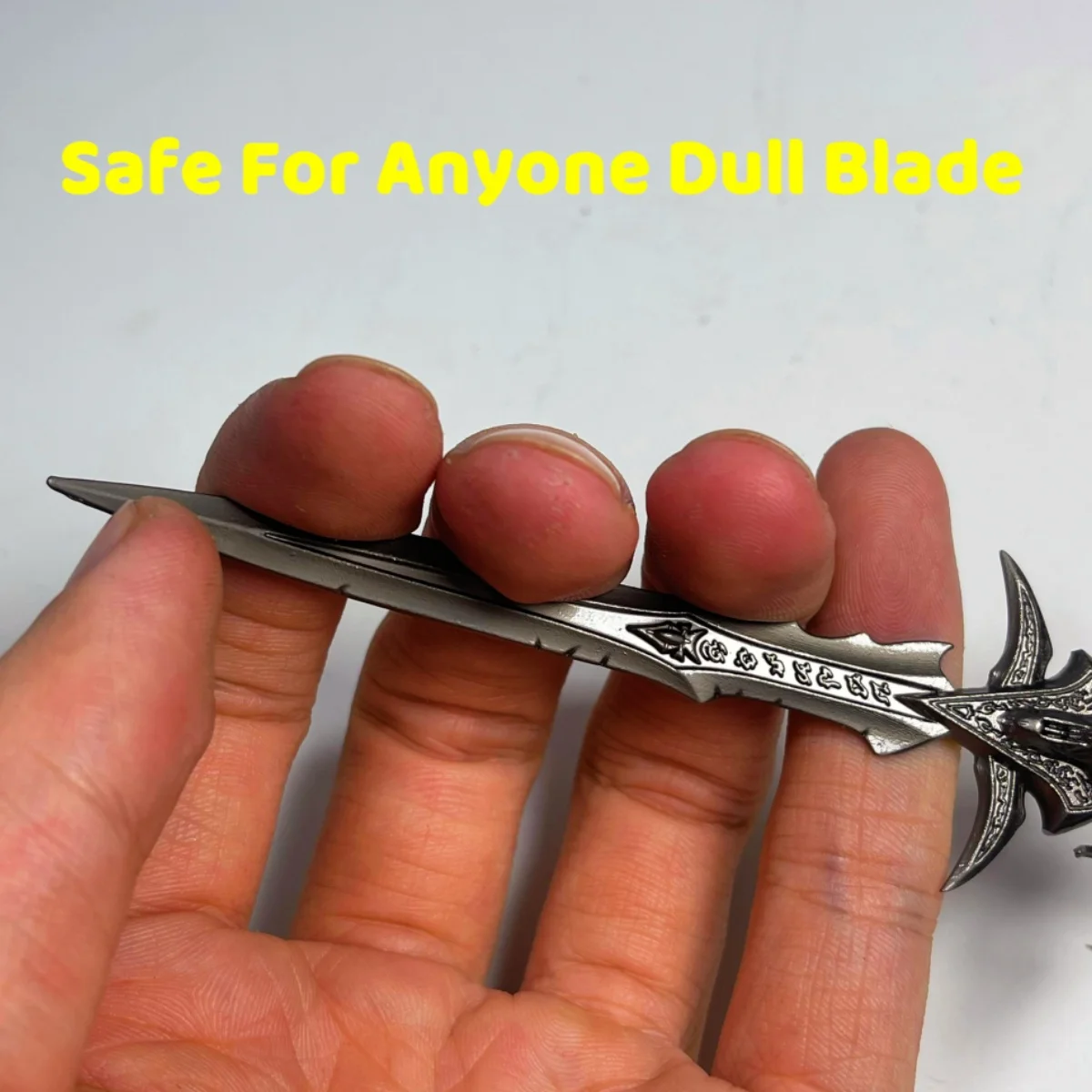 5.1inch World of Warcraft Frostmourne Metal Katana Sword Original Samurai Sabre Katana Ninja Knife Cosplay Accessories Prop Toy