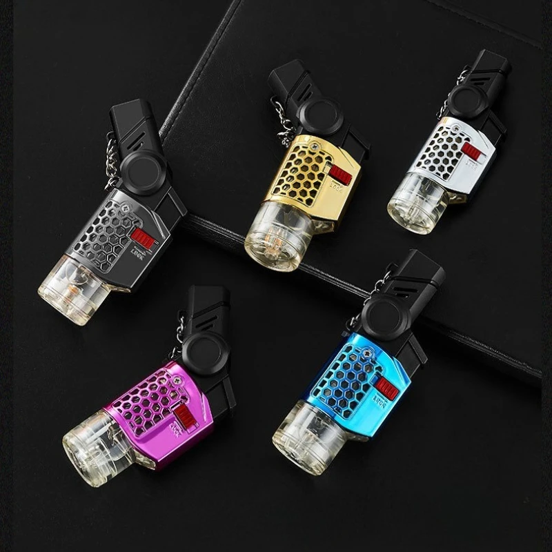 

2025 New Welding Torch Gun Jet Lighter Cigar Butane Gas Lighters Cigars Pipe Accessories Windproof Refillable Cool Gifts For Men