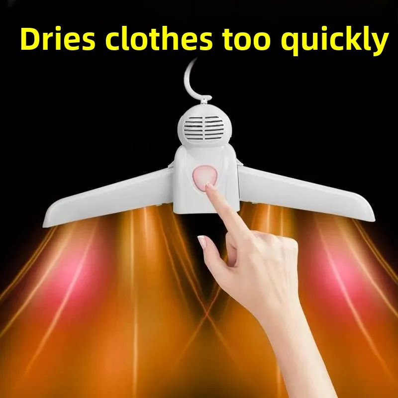 Portable Smart Home Small Dryer Clothes Hanger Shoe Dryer Warm Air Dryer Travel Essential Luxury Heated Underwear Home Clothes