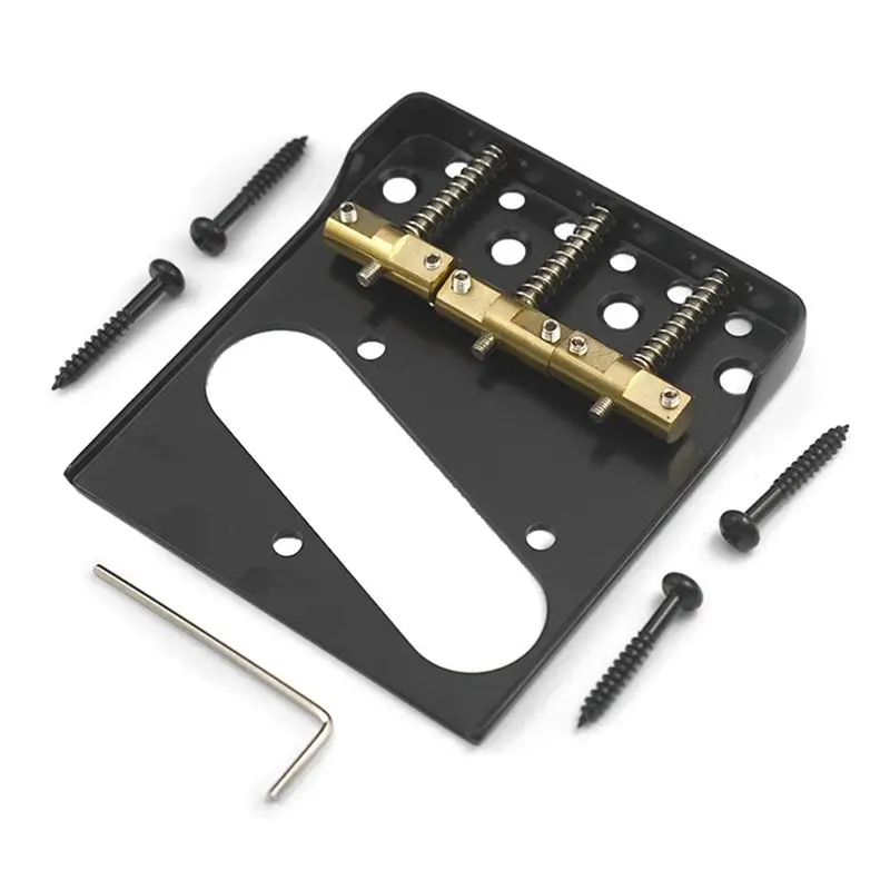 XSXS-TL Guitar Pickup Ring For Bridge Style Compensated Brass Saddles Flat And Cut-Down Sides Black