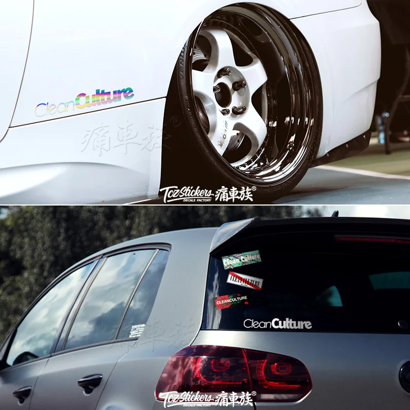 Car stickers Vinyl Clean Culture Vegetarian car culture HF style low lying trend modified to block scratches car decals car film