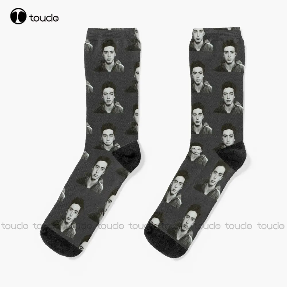 Al Pacino Mugshot Socks Womens Winter Socks 360° Digital Print Personalized Custom Unisex Adult Teen Youth Socks Custom Gift Art