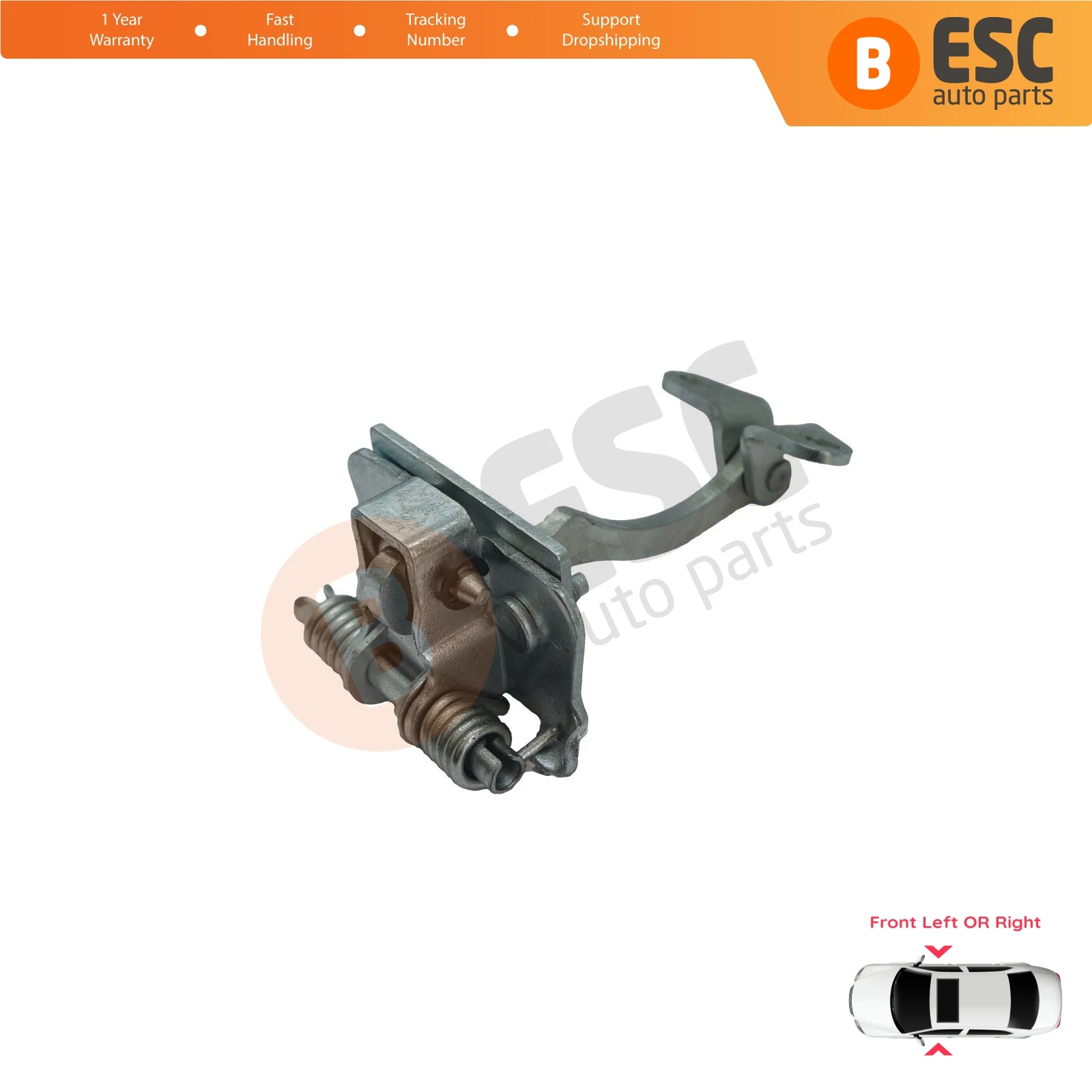 

EDP936 Front Left OR Right Door Catch Hinge Brake Stop Check Strap Limiter 9181E5 9181.E5 for Peugeot 306 1993-2002