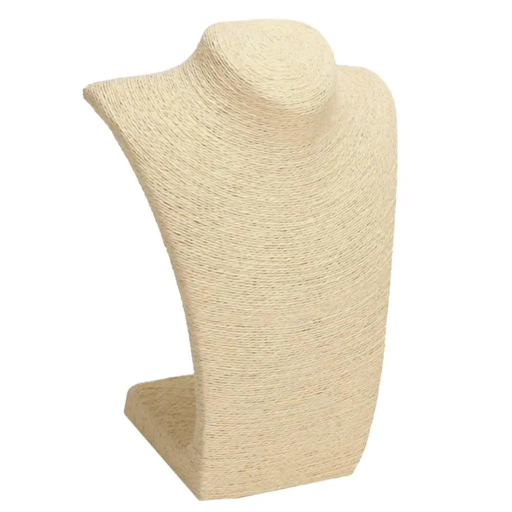 Espositore per gioielli con catena a sospensione per collana Beige espositore per busto