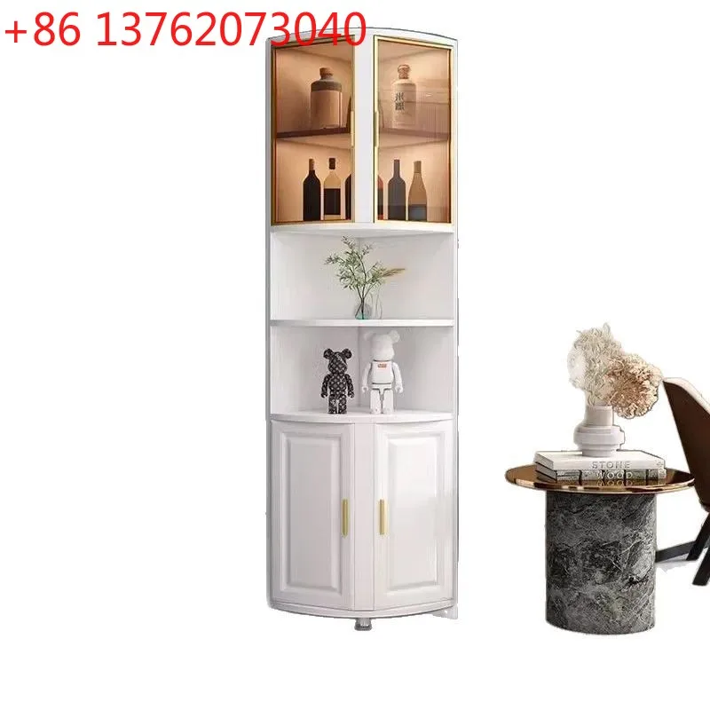 Solid wood corner cabinet Corner triangle cabinet Corner side cabinet Storage storage rack