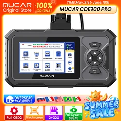 MUCAR CDE900/CDE900 PRO OBD2 herramienta de diagnóstico automático herramientas de escáner de coche sistema completo 28 lector de código de reinicio herramienta de escaneo 2 + 32G WIFI actualización