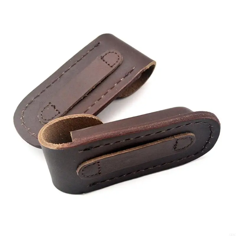 AXYC Portable Folding Knife Storage Sheath Pouches with Belt Loop Leathers Holsters view 2