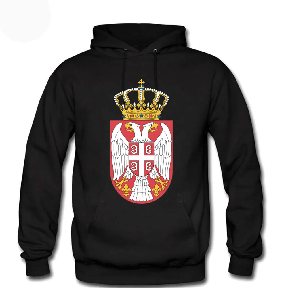 The Coat Of Arms Of Serbia Men's Hoodies Sweatshirt Oversized Hoodie Pullover Unisex Costume Tracksuit Tops Hooded Hoody Parkas