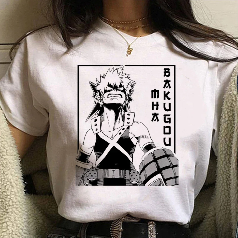 T-shirt d'été humoristique pour femmes, streetwear, Bakugo, Harajuku, Manga