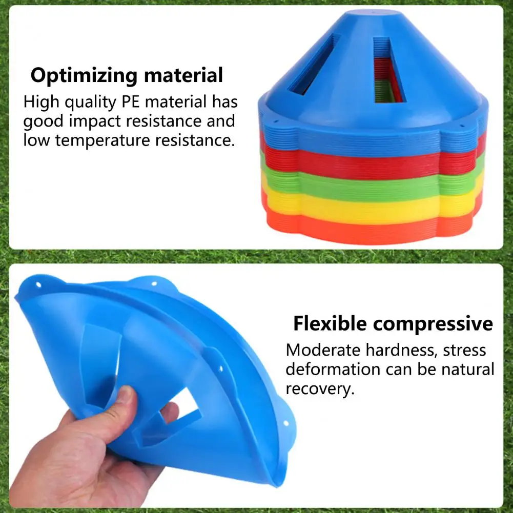 Практичные устойчивые к трещинам конусы, маркерные диски, Сверхлегкий тренировочный знак, полый дизайн, аксессуары для тренировок