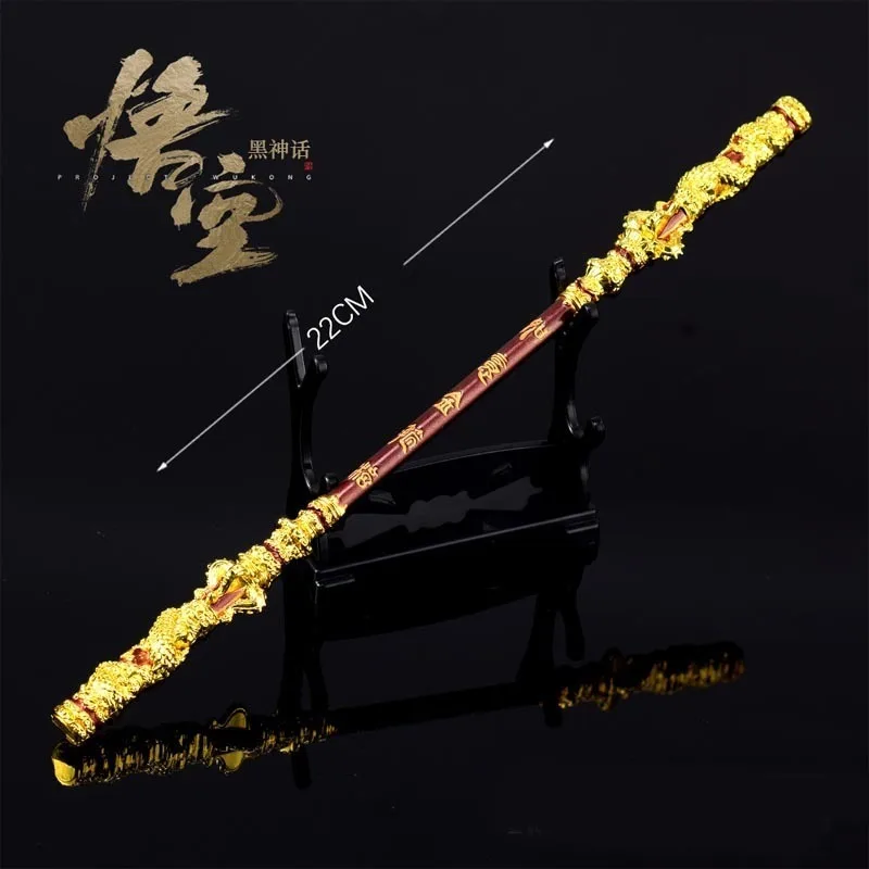 30cm Black Myth: WuKong Figure Golden Cudgel Action Figures Hot Game Alloy Figurine Model Room Decor Toy Fans Gift