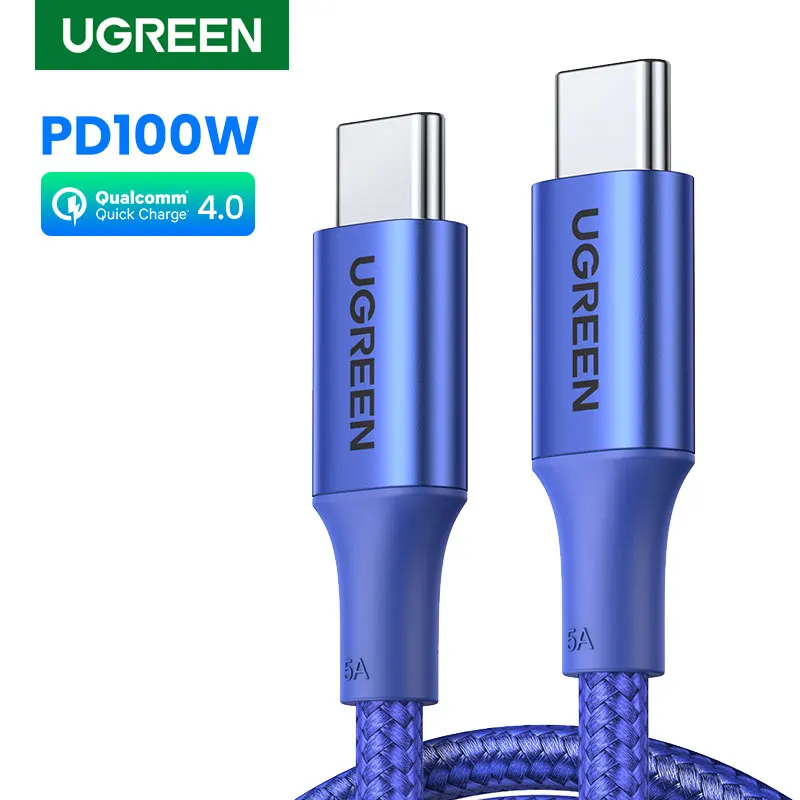 【New-in Sale】UGREEN USB Cable 100W Type C to Type C for MacBook Samsung PD100W USB Type C Fast Charging Cable Cord QC4.0 USB C