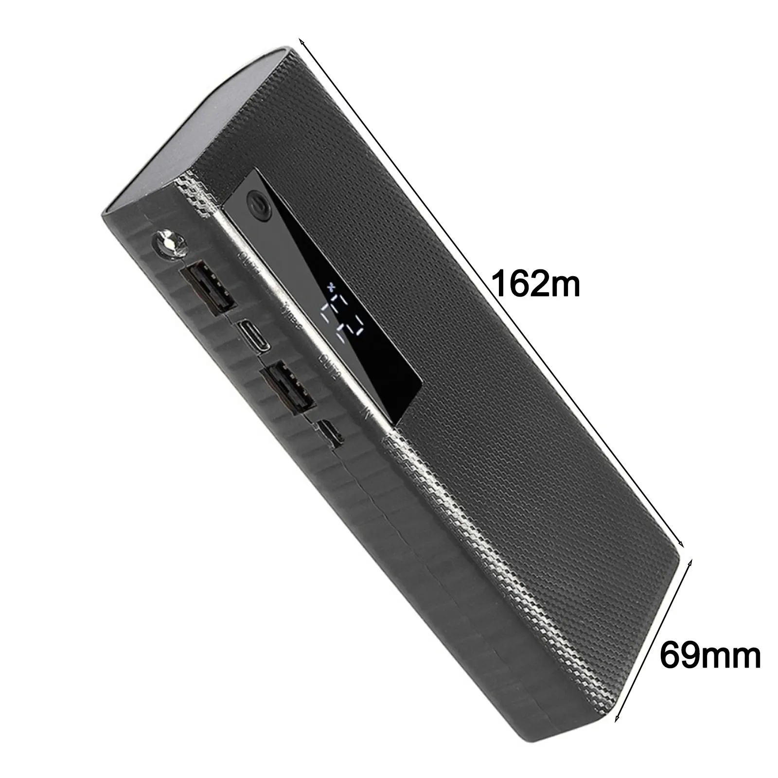 for Power Bank Case for 5 x 21700 Flat For head Batteries with USB Port 5V 2.1A Output Solderless Battery Holder Enclosure ABS