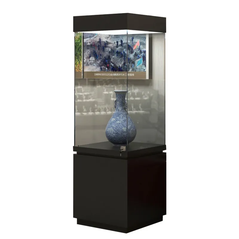 Display cabinet Cultural relics Products Display cabinet Antique through Wall  Jade glass
