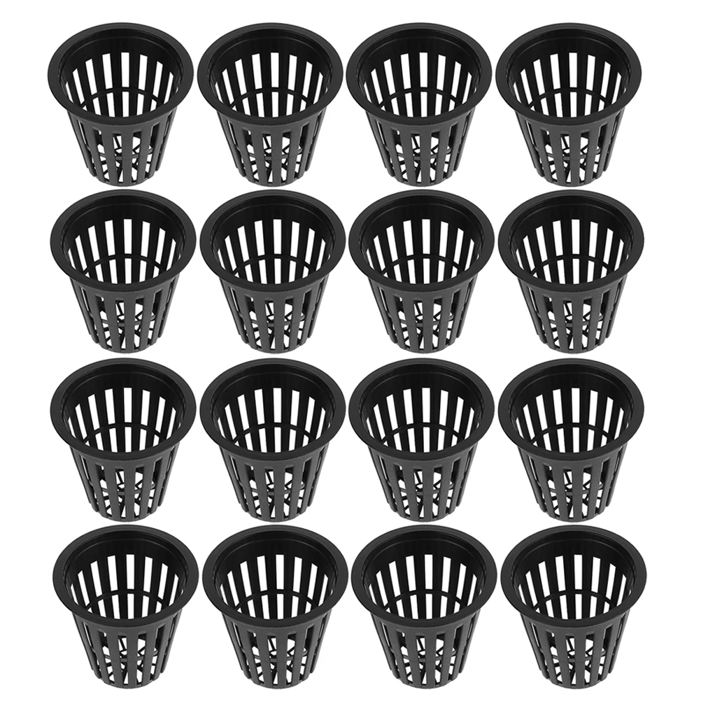 

50 Pcs Planting Net Cups Hydroponic Baskets PP Mesh Cups for Unsoiled Cultivation Garden Containers Saving Water