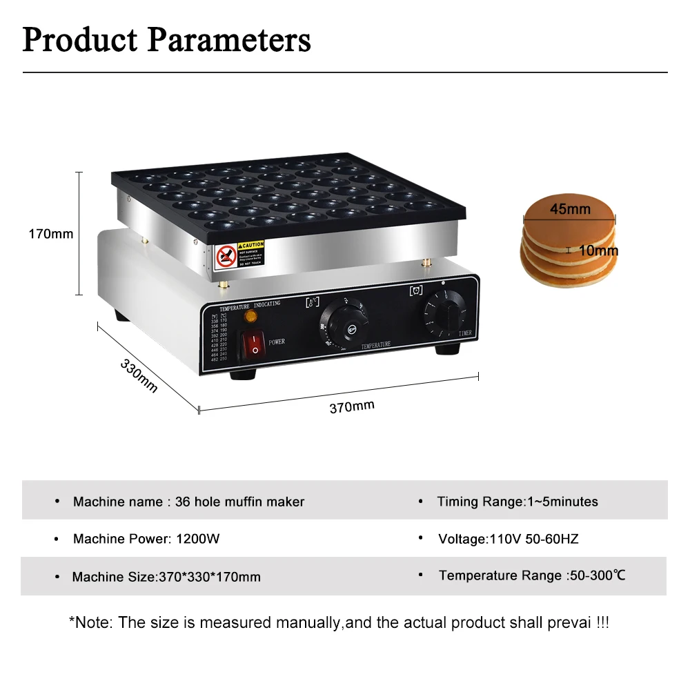 ミニ電気ワッフルアイロン,36穴,パンケーキマシン,ミニパンケーキ製造機