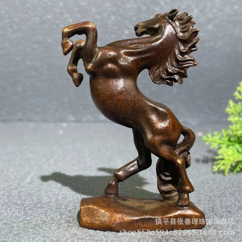 

Wholesale Antique Bronze Ware Twelve Zodiac Horses Horse Galloping Win Instant Success Office Tea Table Living Room Decoration