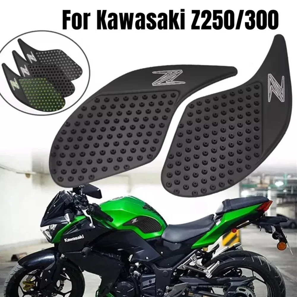 ل Kawasaki Z250 Z300 EX-300 خزان الوقود المضادة للانزلاق ملصقات حماية الجانب ملصقات دراجة نارية ملصقا الملحقات