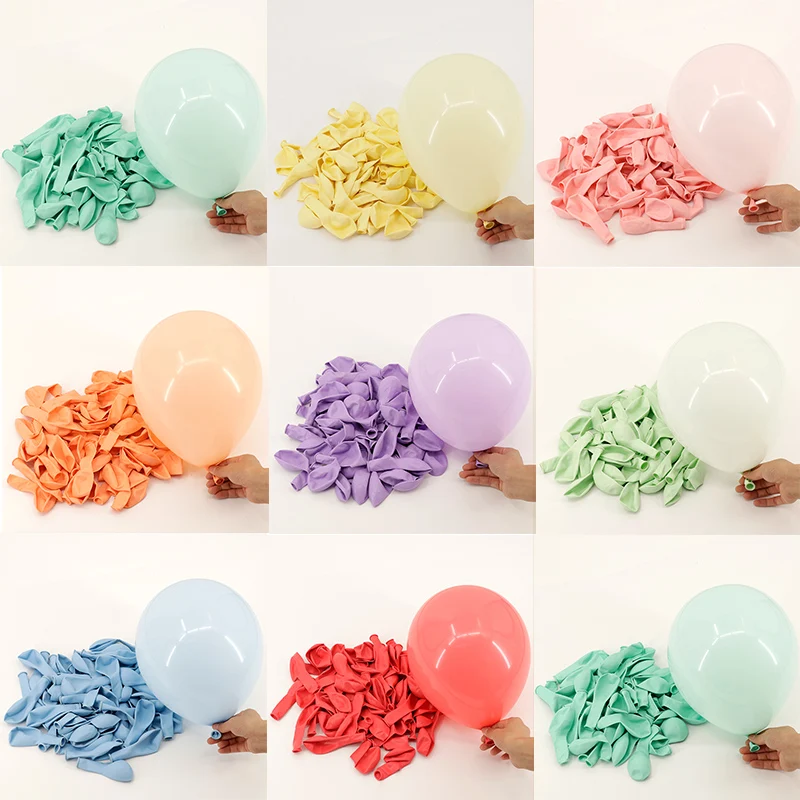 100 قطعة 10 بوصة ماكارونس بالونات اللاتكس الباستيل كاندي حفل زفاف حفلة عيد ميلاد الديكور استحمام الطفل ديكور الهواء Globos لوازم #6