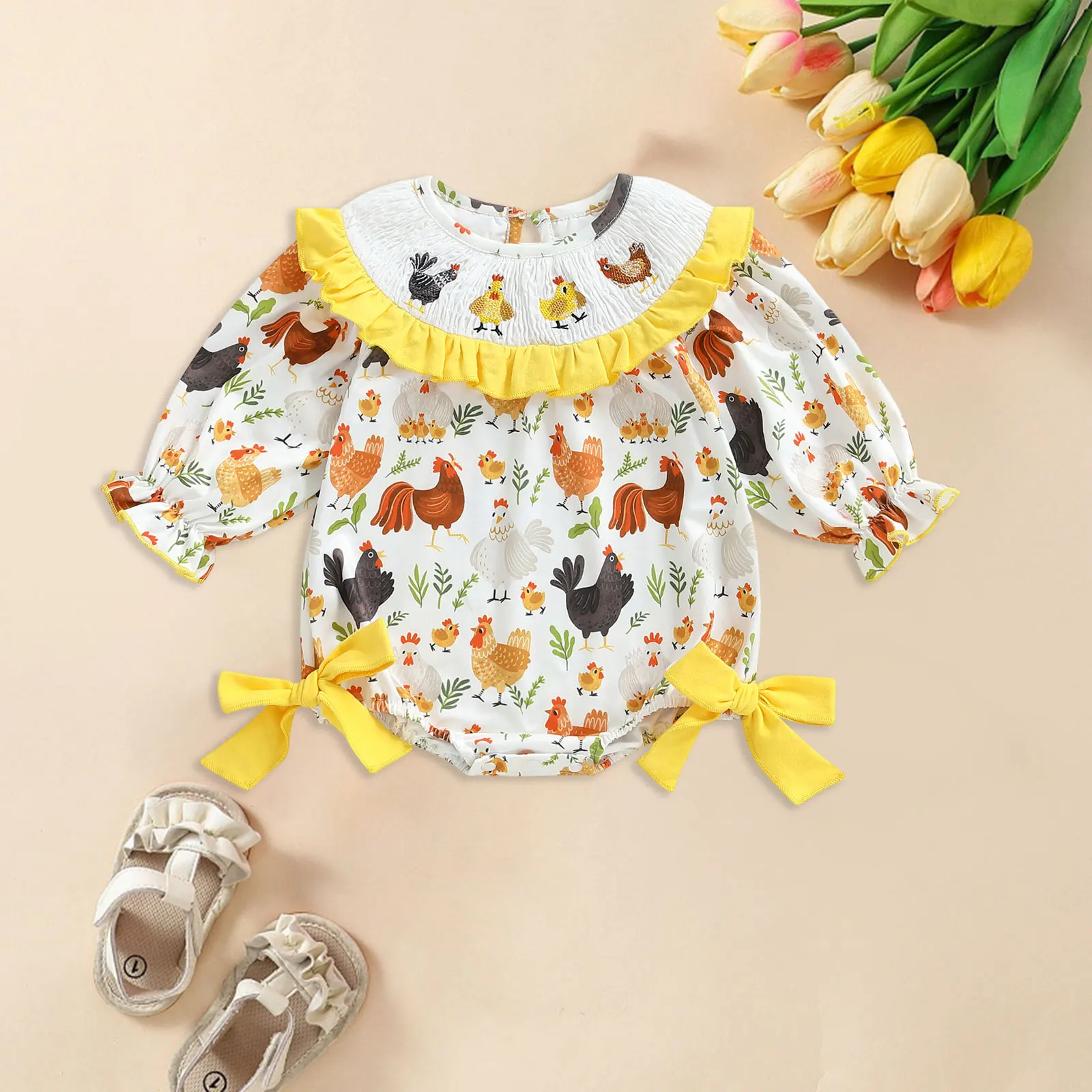 

Girl 5t Clothes Baby Girls Comfortable And Breathable Bodysuits With Cute Cartoon Long Sleeve Bodysuit for Toddler Girls