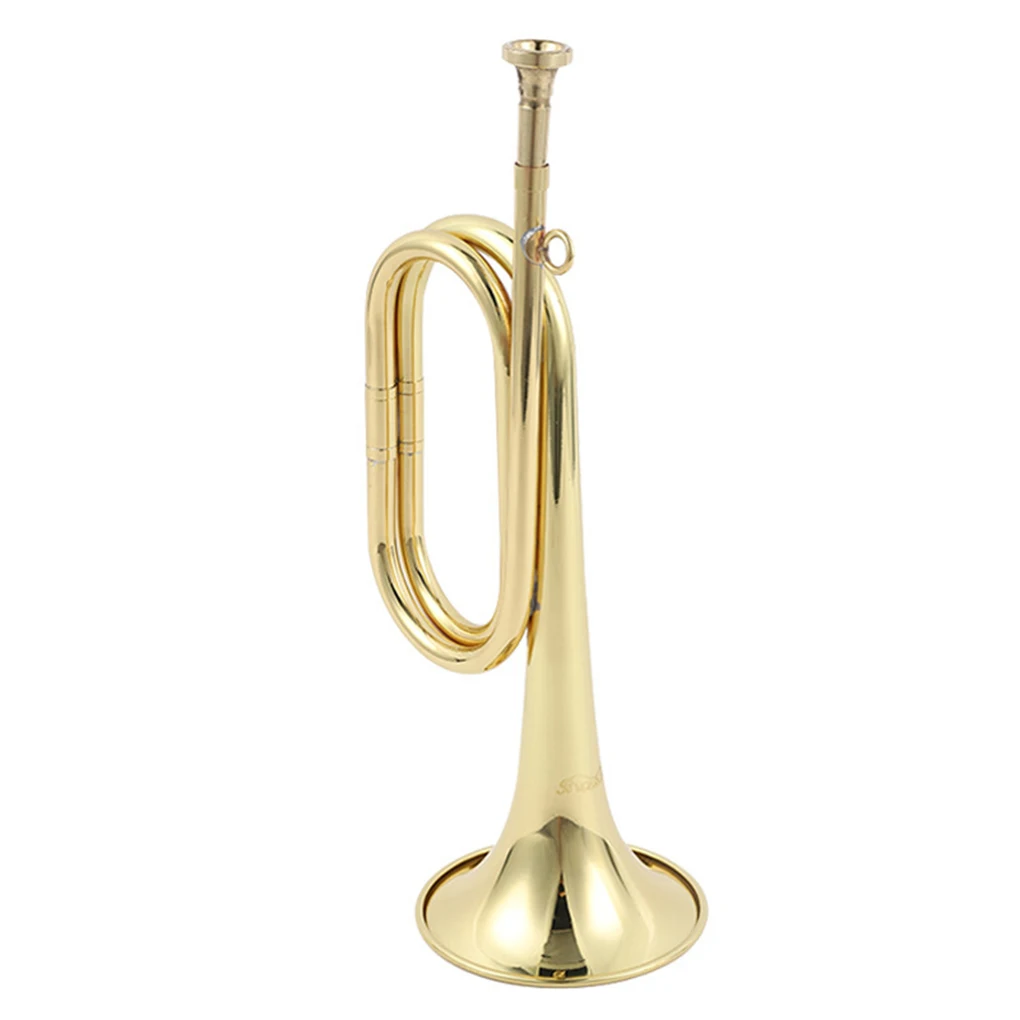 Durable And Exquisite Brass Trumpet For All Levels Of Players Wide Application Brass Cavalry Horn