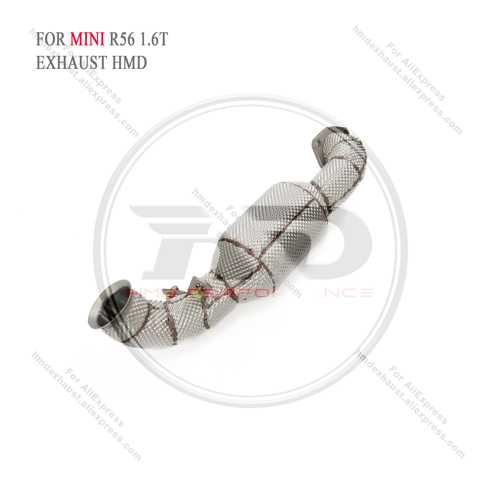 For MINI R56 1.6T Exhaust Downpipe HMD Exhaust Pipe Performance Upgrade Catalyst Downpipe