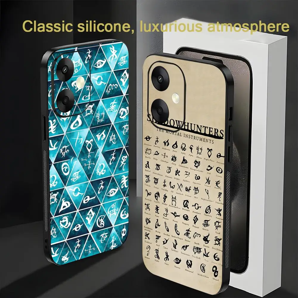 Funda de Teléfono con Diseño de la Serie de TV Shadowhunters para Xiaomi Redmi 14C 13C 12C Note14 13 12 11 10 Pro Plus S, Funda Protectora Suave Negra