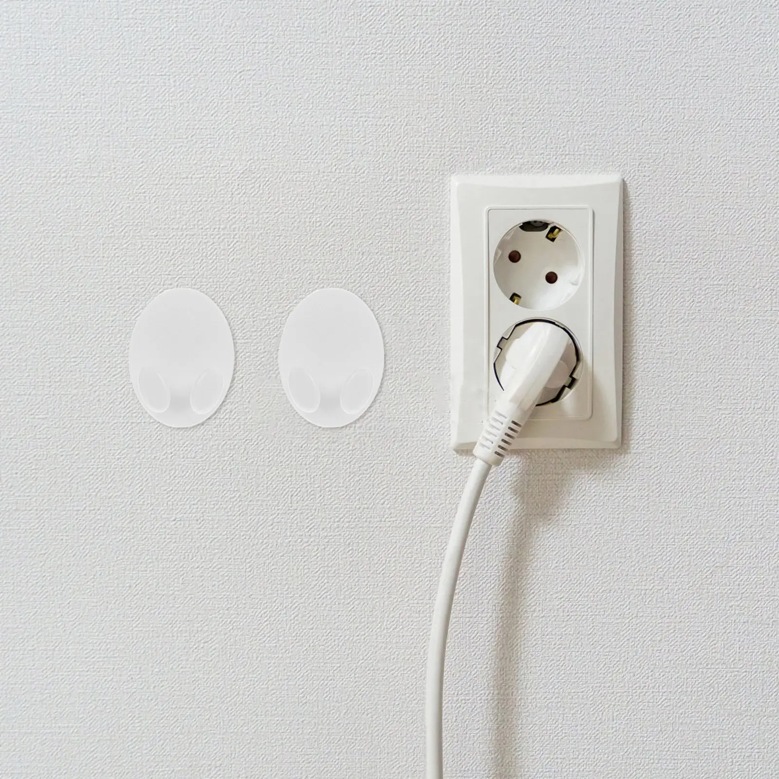 

Набор из 4 крючков-держателей для кабелей и шнуров, самоклеящиеся органайзеры для проводов бытовой техники, белые