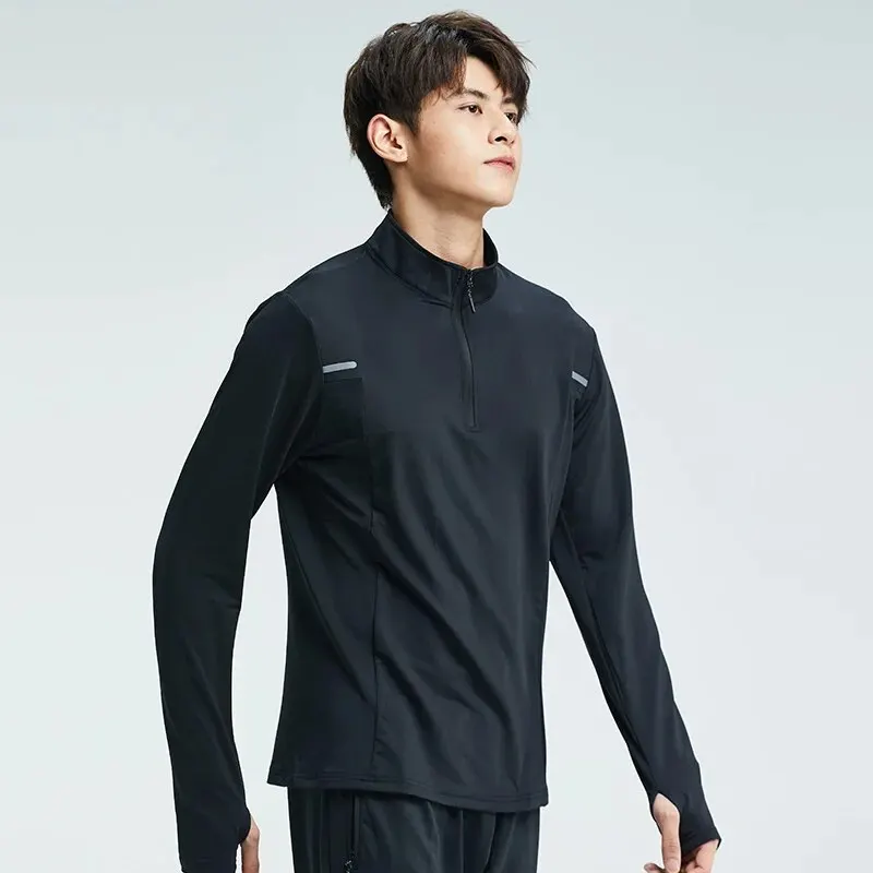 Sports Top Men'S Autumn And Winter Jacket Long-Sleeved Warm Hoodie Jacket Basketball Training Running Fitness Clothes