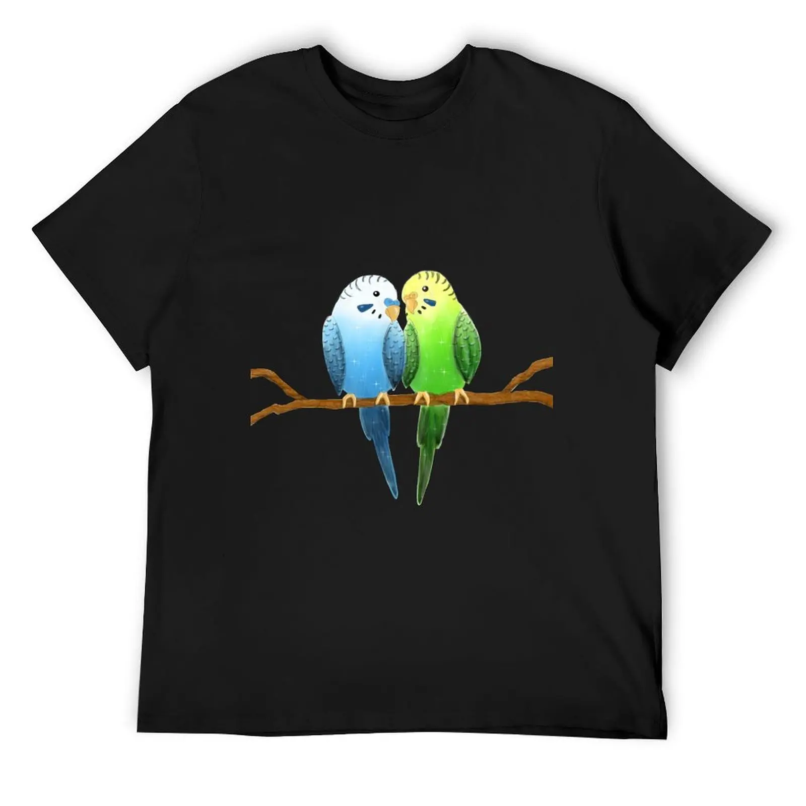 Budgie love T-Shirt plain boys whites vintage clothes summer tops designer t shirt men