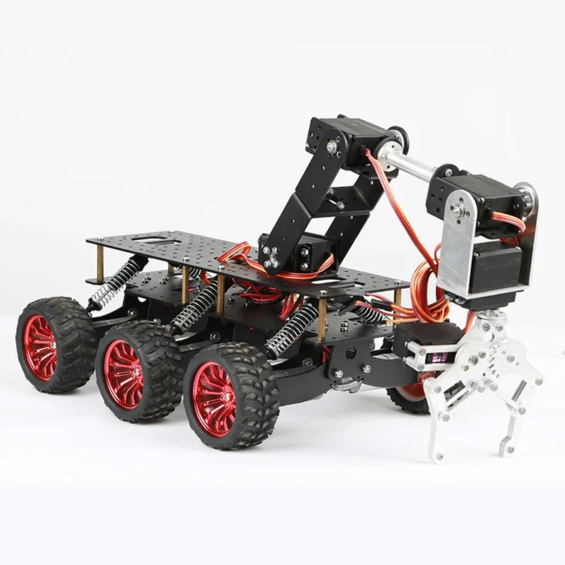 6WD Radio Remote Control Car Search & Rescue Platform Smart Chassis Off-Road Climbing for Arduino Raspberry Pie WIFI RC Crawler