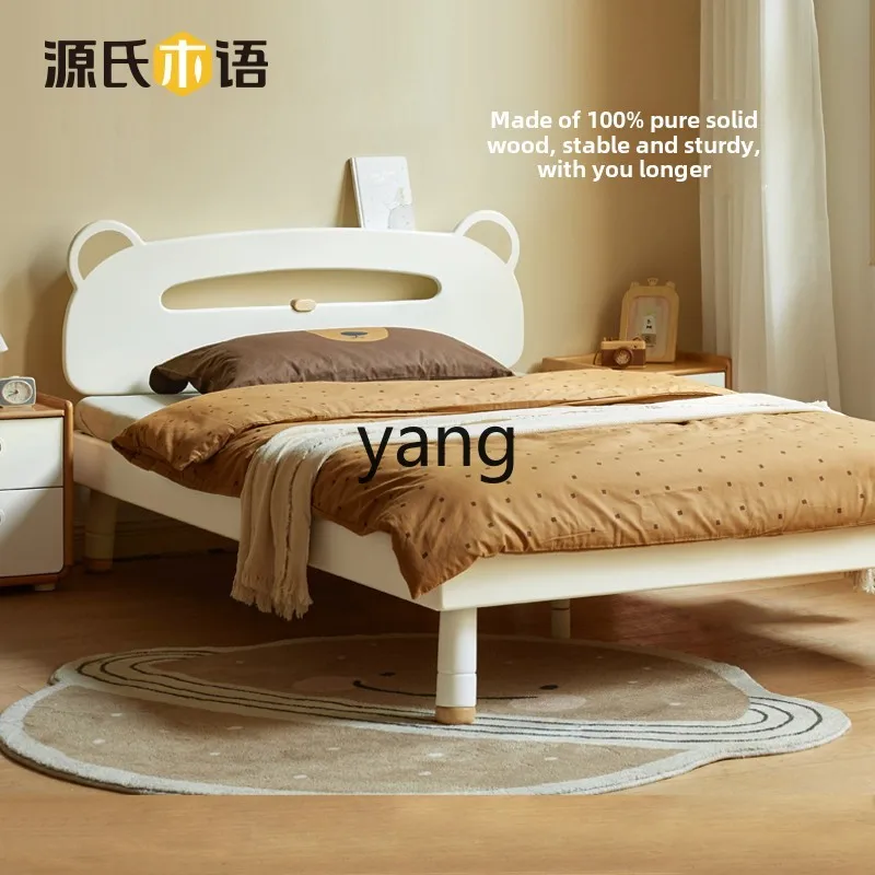LTT سرير من الخشب الصلب لغرفة النوم، سرير منزلي صغير، سرير مفرد متعدد الوظائف #2