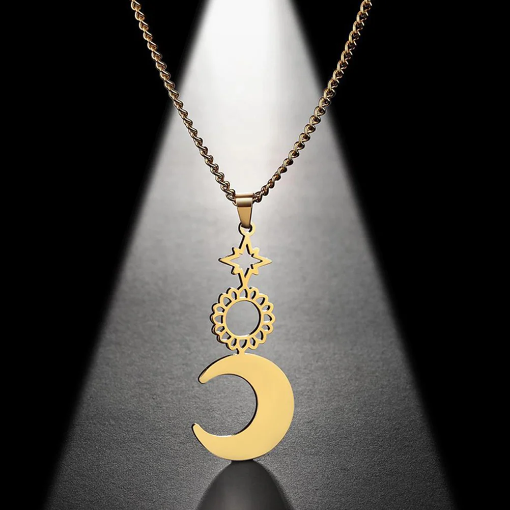 

Moon Necklace for Women Clavicle Chain Delicate Jewelry Personalized Pendant Necklaces Female Accessories Gifts