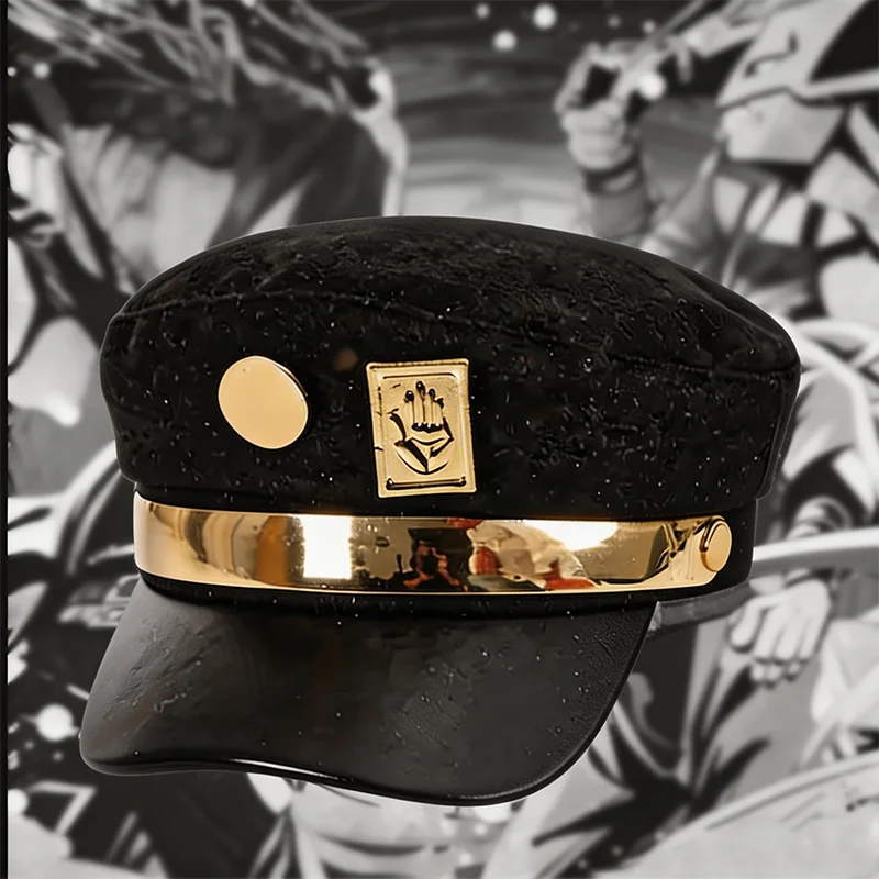 Llavero de Metal con Diseño de JoJo's Adventure Stand Arrow, Broche de Jotaro Kujo con Sombrero Redondo, Set de Accesorios de Cosplay para Fans del Anime