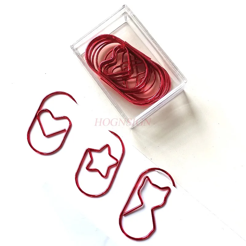 10pcs Rose Gold Large Fat Paper Clips Creative Shaped Pins Animal Paper Clips