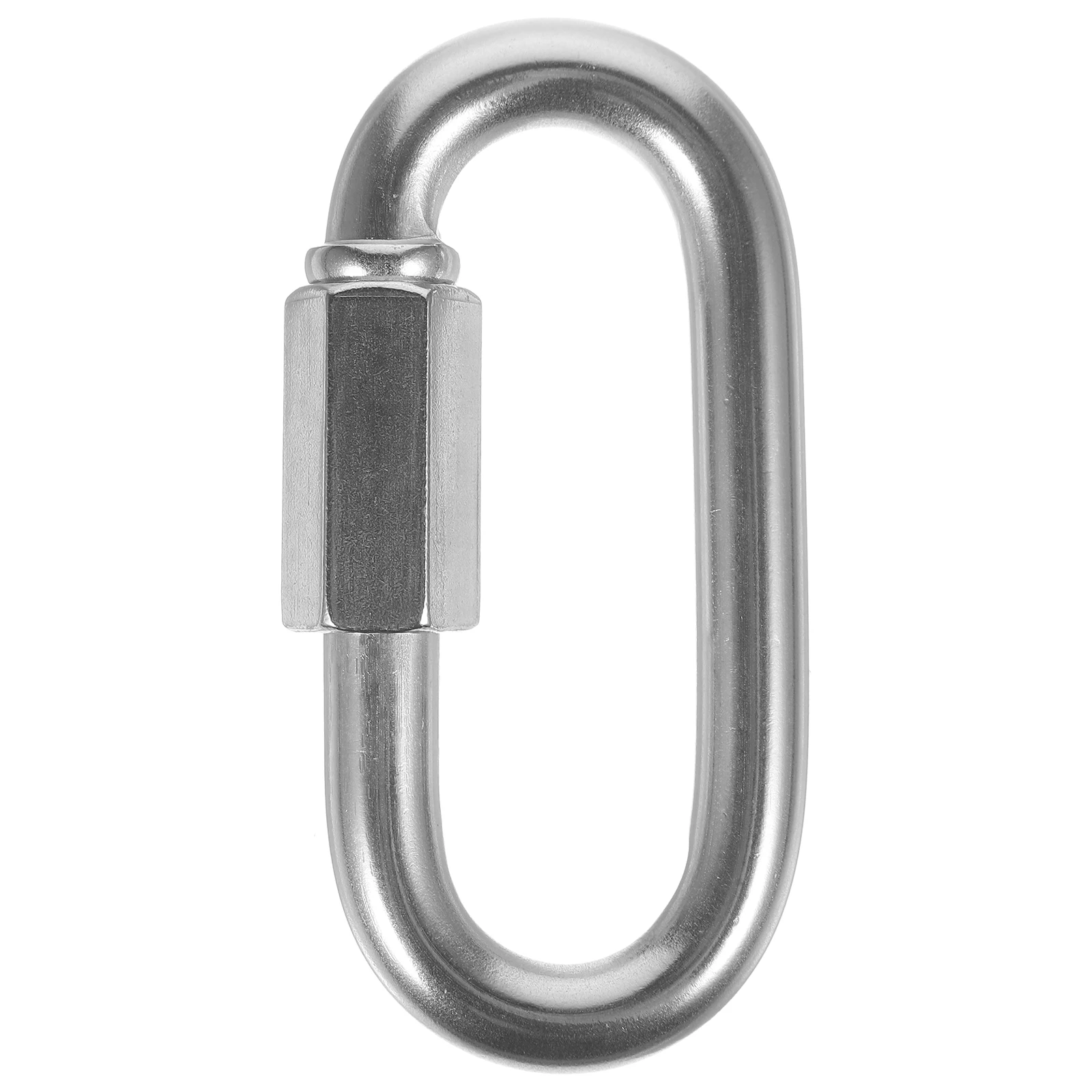 

Heavy Duty Small Chain Link Carabiner M10 Threaded Repair Ring Screw Stainless Steel Quick Link Corrosion Resistant Trailer