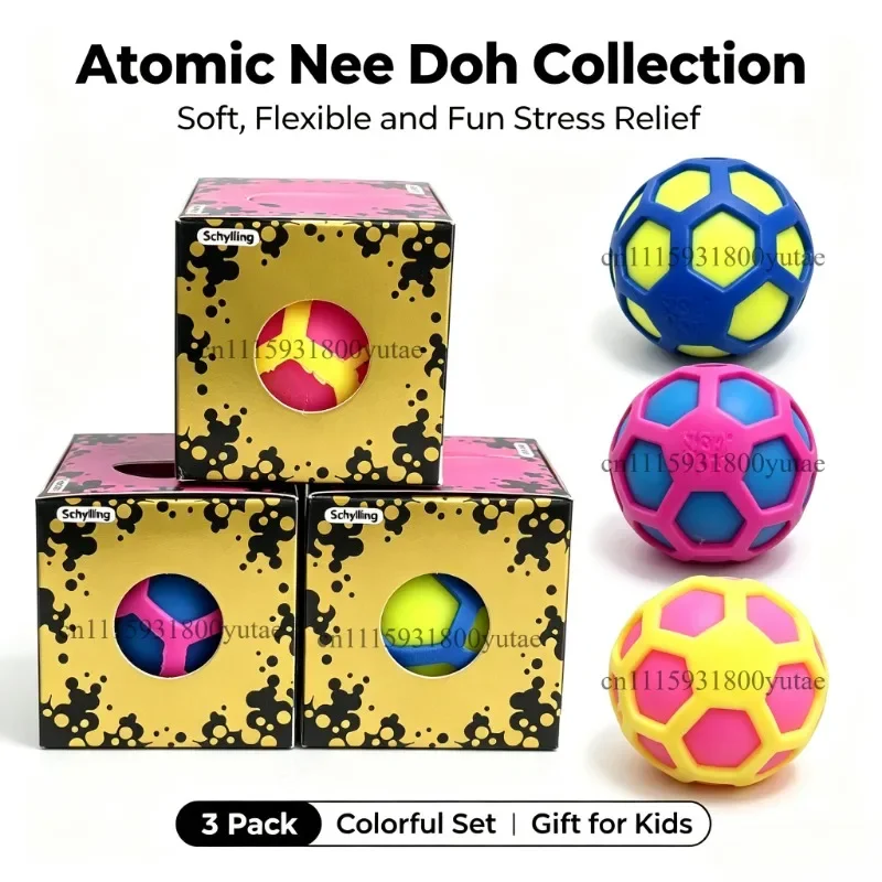 Schylling Needoh Atomic Stress Relief Ball Squishies Toy Blind Box Adult Party Gift Tool Stress Relief Toy Fidget Toys