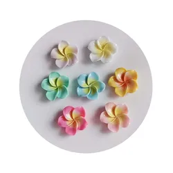 Resin Frangipani Plumeria Flat Back Flower Cabochon DIY Scrapbook Phone Decor Crafts Embellishment 20MM/29MM