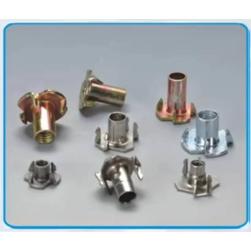 M4 / M5 / M6 / M8 / M10 Four Prongs T Nuts Riveting Machine For Furniture