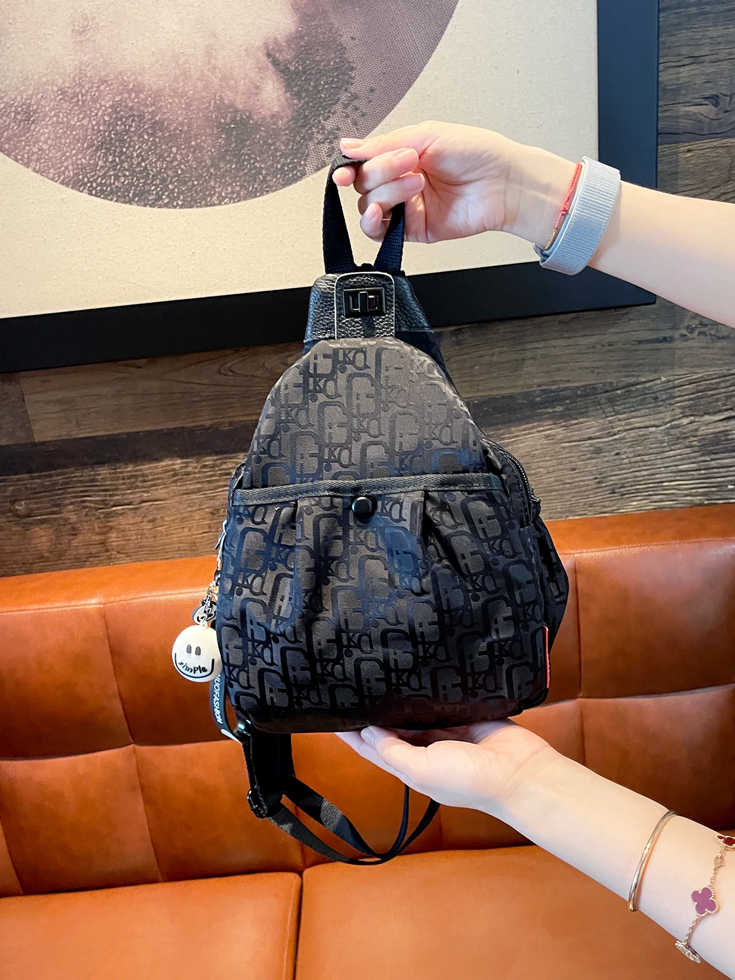 casual-multi-layered-chest-bag-double-shoulder-crossbody-bag-with-letter-pattern-for-outdoor-leisure-travel-oxford-cloth-mate