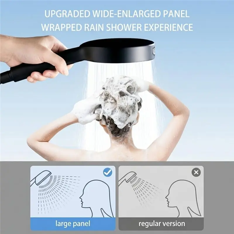 stable-performance-high-pressure-rain-pulse-boost-spray-mix-modes-handheld-shower-head-with-hose-6-spray-settings