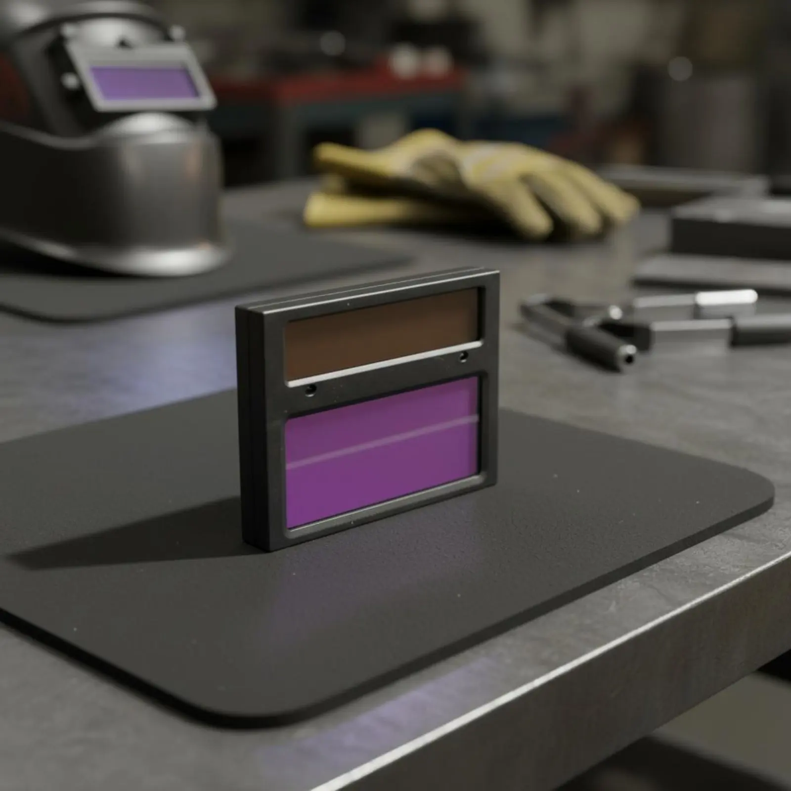 

Автоматически затемняющийся сварочный шлем с большим полем обзора, защитный головной убор для сварки металла, защита от брызг