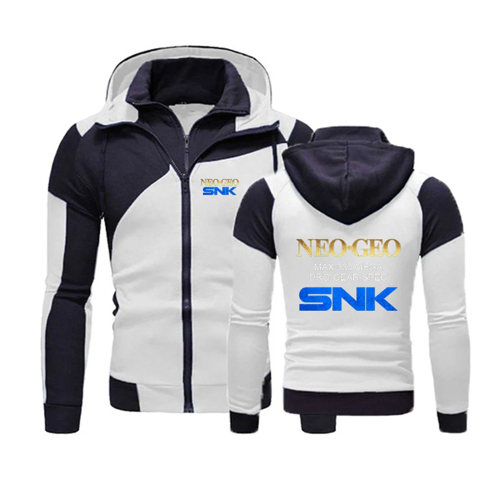 2026 Bright Colors Personality Hooded Cardigan Hoodies Neo Geo Pro Gear Spec Graphics Logo Print Spring And Autumn Men's Coat