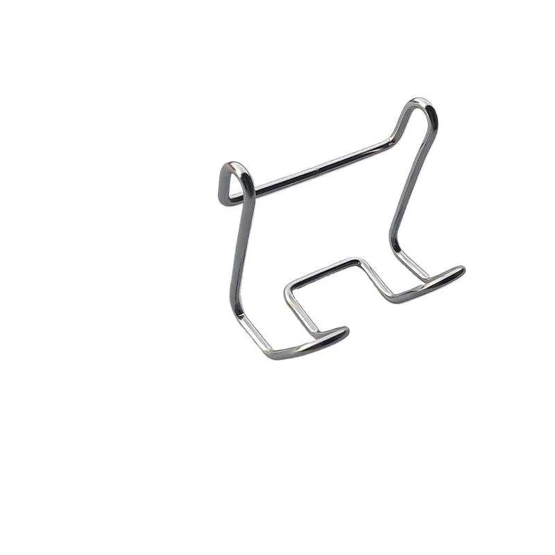 For Household Stainless Steel Double Hook Corner Rack Hook, Kitchen and Bathroom Rack Accessories, Razor Rack