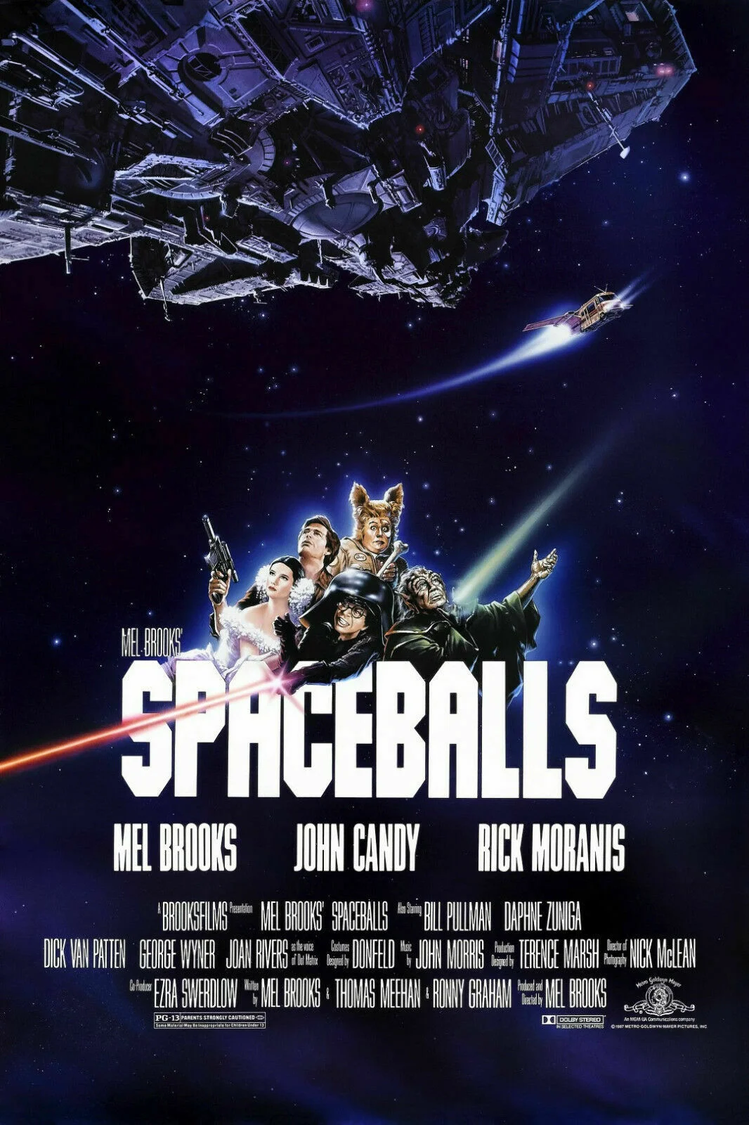 NEW SPACEBALLS Movie, Art Film Print Silk Poster, Home Wall Decor