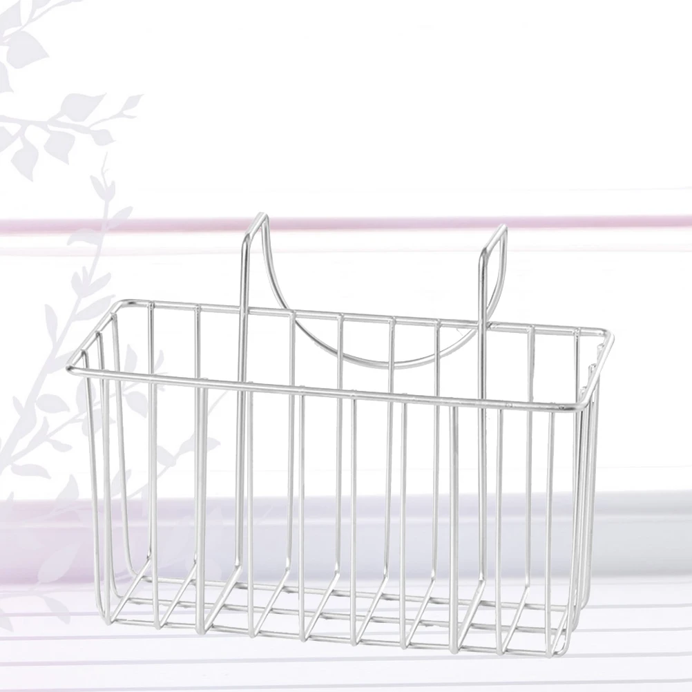 

Stainless Steel Sink Storage Hanging Faucet Shelf Sponge Drain Rack Organizer Kitchen Bathroom No Installation Required