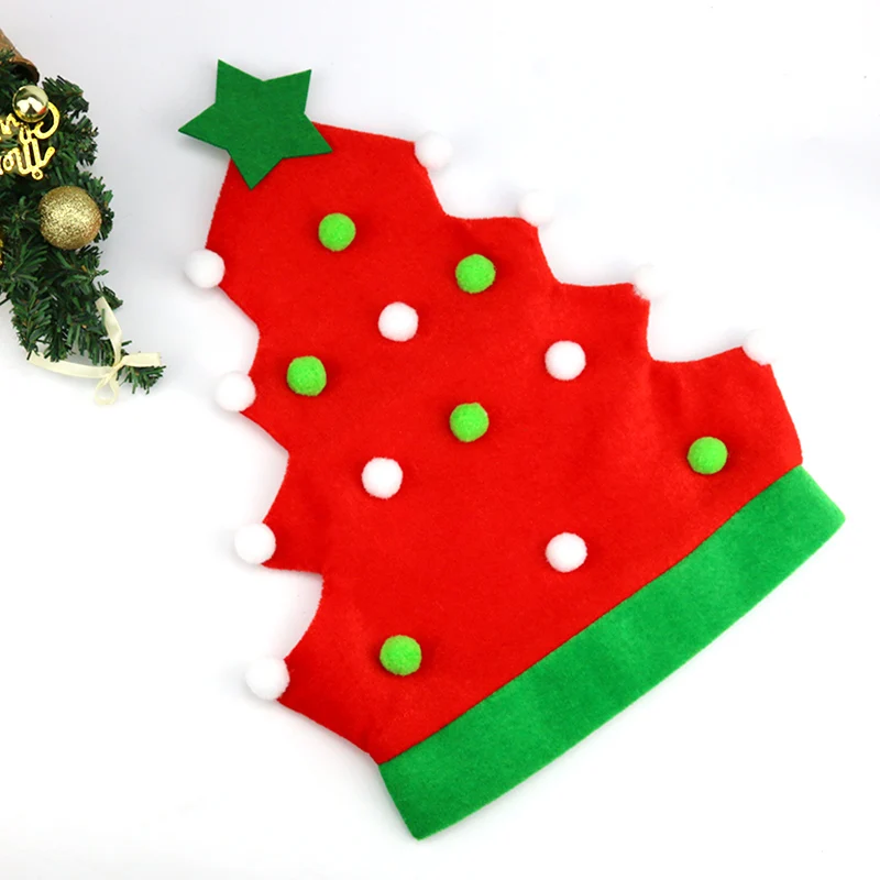 

(1piece/bag)27.5x37.5CM New Year's Creative Christmas Tree Style Party Hat Children's Gift Festival Match