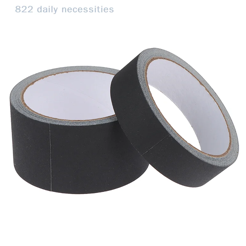 convenientBlack Gaffer Tape No Residue Non-Reflective Easy Tear Book Repair Tape Matte