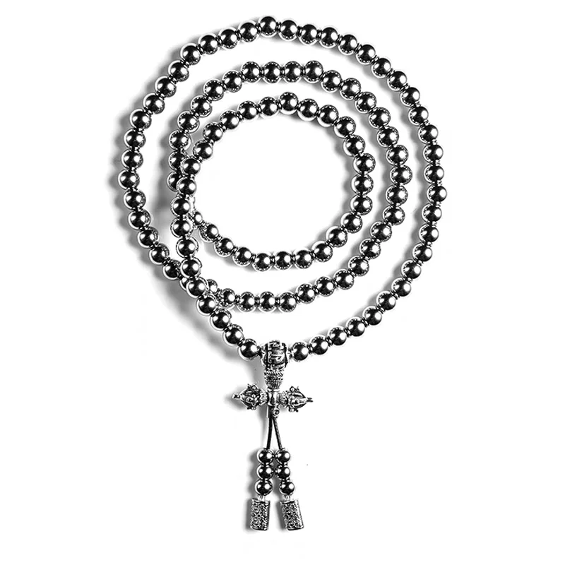 Preghiera EDC autodifesa collana in acciaio inossidabile catena vita Buddha perline croce pendenti braccialetto ragazzo gadget per gli uomini regali fantastici